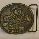 Stroh's Bohemian Style Beer Belt Buckle Vintage