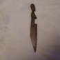 Wood Knife Letter Opener - African Woman on Handle