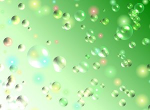 Bubble in Green Template