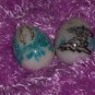 Two Etched Marble Eggs