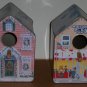 Two Tin Birdhouses