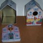Two Tin Birdhouses