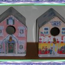 Two Tin Birdhouses