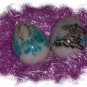 Two Etched Marble Eggs