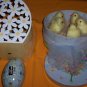 Baby Chicks in a Box, Daisy Basket & Eggs