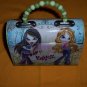 Bratz Tin Roll Purse - Beaded Metal Tote - Toy Carrier