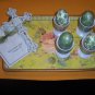 Boiled Egg Holders, Cross, Card on Decorative Tray