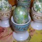Boiled Egg Holders, Cross, Card on Decorative Tray