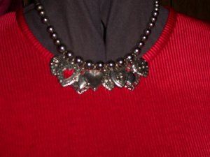 Old Silver Heart Necklace