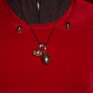 Football Helmet Necklace and Earrings Jewelry