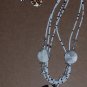 Precious Black/White Necklace and Earrings Jewelry