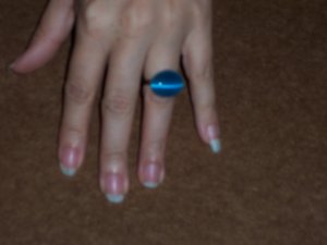 Handmade Blue Eye Ring