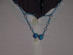 Blue Chain Necklace