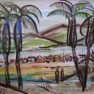 Tuchamsky Israeli Artist Original Watercolor