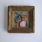 Extremely Super Miniature 19th Century watercolor on paper