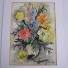 Nicola Kovach, Israeli artist Lot of 3 mixed media paintings
