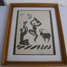 Pablo Picasso (Spanish, 1881–1973) Dedicated Print by the Artist 1970 - RARE