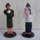 Pair Vintage Marvelous Israel Jewish Judaica Custom Dolls