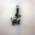 Aries 13.9 x 25.5 mm zodiac solid silver pendant