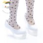MSD Clear Stiletto Platform Heel Pumps Shoes Pt White
