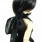Mini Super Dollfie MSD Black Middle 7-8 Wig #4100-1B