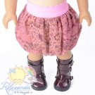 Victorian Pink Lace Bubble Skirt Doll Clothes Outfit for 18" American Girl dolls