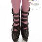 Releaserain Doll Shoes 5-Strap Boots Patent Chocolate FIT for 16" Fashion Dolls