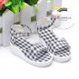 Black Checker Shoes Sandals for 60cm female/Rainy Girl