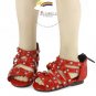 MSD Dollfie Stud Gladiator Sandals Shoes Patent Red