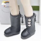 3-Stud Boots Shoes Black for Blythe/Lati Yellow doll
