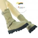 SD13 Boy Dollfie Doll Shoes Engineer Boots Suede Khaki