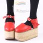 Rocking Horse Nana Mary Jane Leather Platform Shoes Red for SD Dollfie dolls