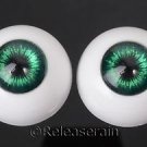 Doll Acrylic Eyes Half Round Sparkling Green #RS04 22mm for BJD Dollfie Reborn