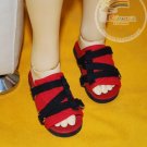 Doll Shoes Black Straps Red Sandals FIT SD13 Boy BJD Dolls