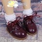 Oxford Stitch Shoes Burgundy for MSD BJD Dollfie Kaye Wiggs 16" Sasha Dolls