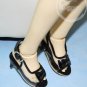 Dollfie SD Girl Shoes Clear/Patent Bow Sandals Black