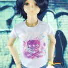 SD13 Boy Dollfie Doll Outfit White Tee Skull Graffiti
