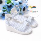 P Blue Checker Shoes Sandals for 60cm female/Rainy Girl