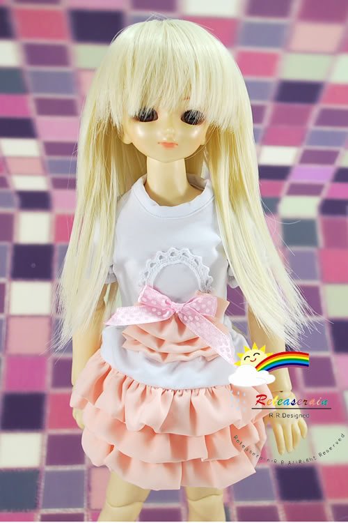 Dollfie MSD Blond Long 7-8 Heat Resistant Wig #D4002
