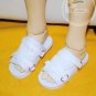 Dollfie SD13 Boy Shoes White Straps White Sandals