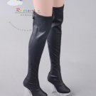 Releaserain Doll Shoes Stretch Thigh Boots Black FIT 22" American Model Dolls