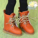 Martin Stitch Shoes Boots Orange/Gold Laces for Yo-SD BJD Dollfie/12" Kish dolls