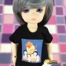 Dollfie Yo-SD Outfit Black Short-Sleeve Tee Family