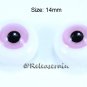 BJD Dollfie Doll Glass Eyes Pink Cream 14mm #PP06