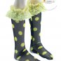 Lace Socks Black with Yellow Dots for SD Girl Dollfie