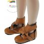 Releaserain Doll Shoes Mary Jane Bow Boots Mud Brown FIT for 12" Marley Dolls