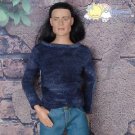 Releaserain 17" Fashion Male Doll Clothes Round Neck Long Sleeves Ocean Sweater