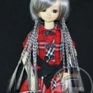 Dollfie MSD Mixed Grey Braids 7-8 Wig #4175-1B/R615/613