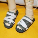Dollfie SD13 Boy Shoes Ivory Straps Olive Green Sandals