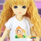 Dollfie Yo-SD Outfit White Short-Sleeve Tee Give a Rose